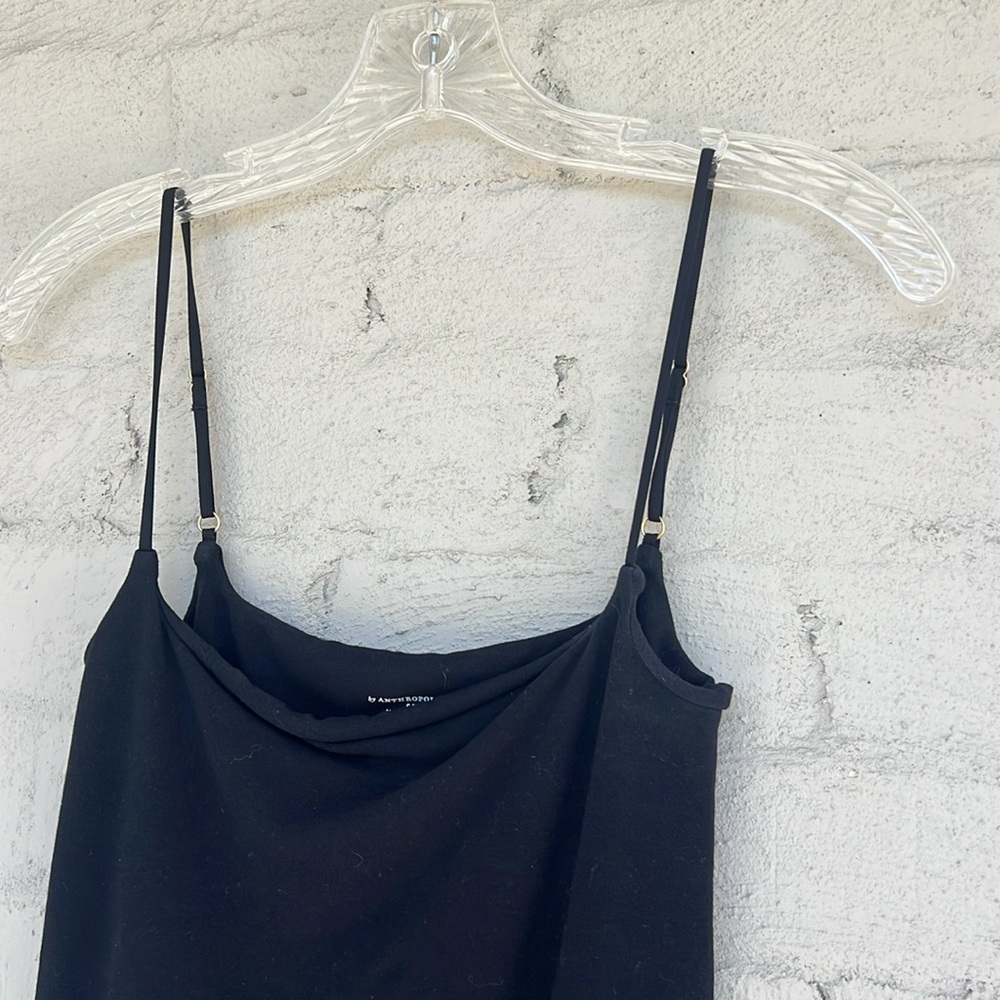 By Anthropologie Seamless Bodycon Knit Black Mini Dress Size S/M - Picture 5 of 10